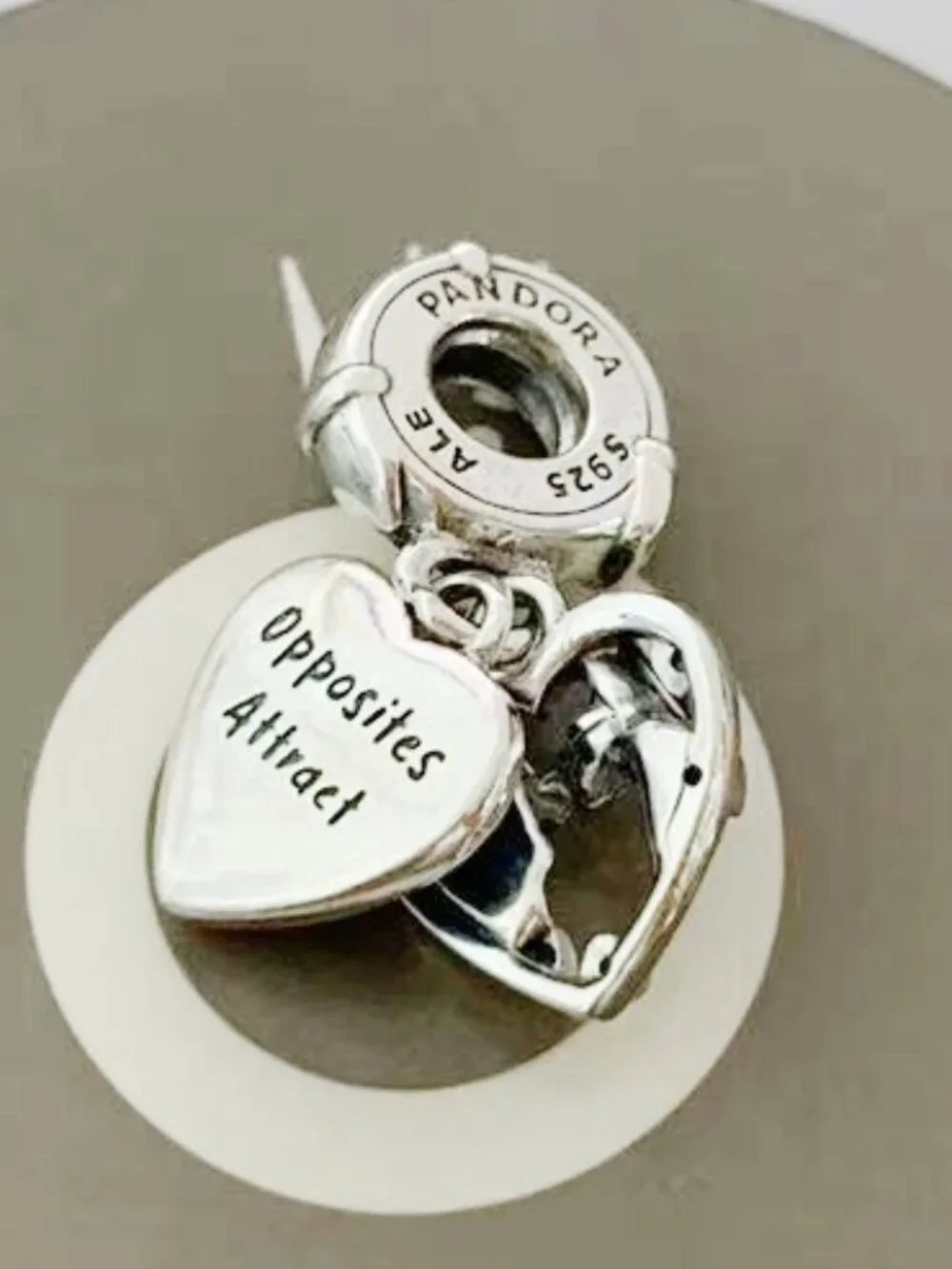 Pandora Disney Lady and the Tramp Heart Dangle Charm